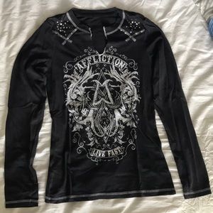 Affliction long sleeved shirt